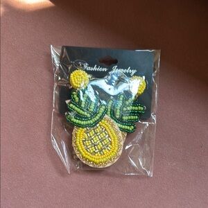 Beaded Pineapple Earrings
